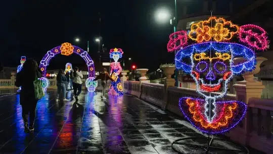 Adornos Luminosos para d&iacute;a de los muertos