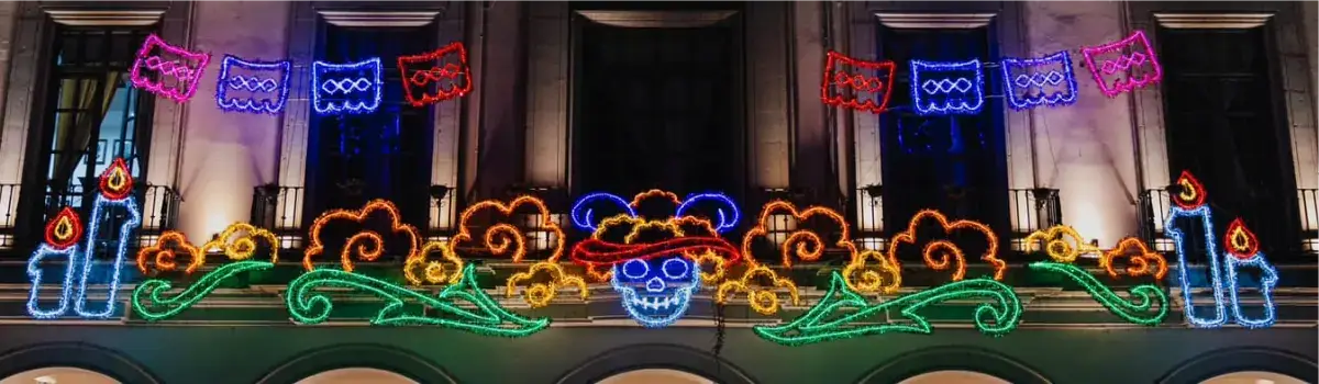 Ornamentación Luminosa Día de los Muertos
