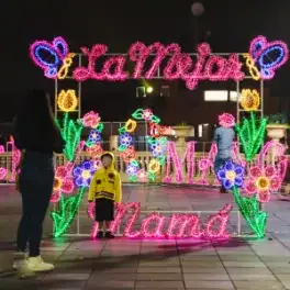 Ornamentación Luminosa del día de la Madre